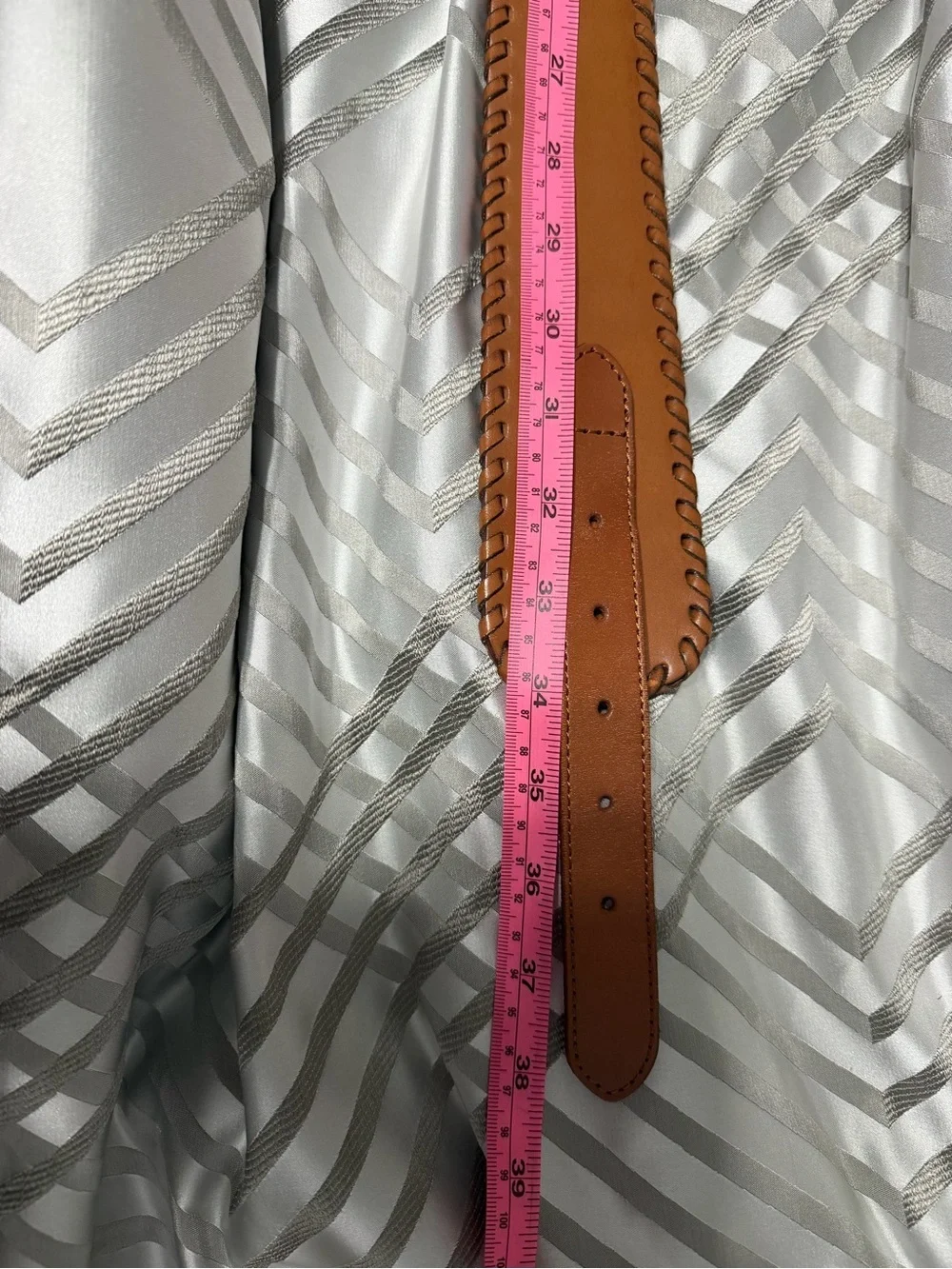 Banana Republic Tan Leather Belt with Gold Buckle